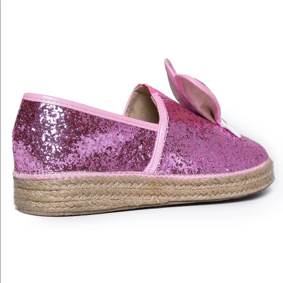 Pink glitter Sequin bunny shoes cute to the core - Picture 3 of 3